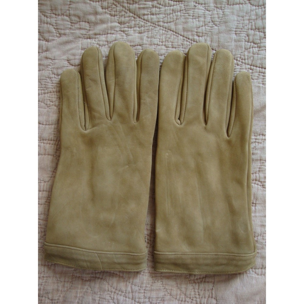Express Men's Tan Leather Gloves W/Touch Screen Compatible Fingertips, S/M, NWOT
